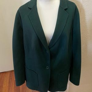 Talbots Forest Green jacket blazer coat - size 16W